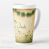 St. Patrick's Day Girl met Shamrocks Latte Mok (Rechterhoek)