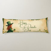 St. Patrick's Day Girl met Shamrocks Lichaamskussen (Achterkant)