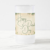 St. Patrick's Day Girl met Shamrocks Matglas Bierpul (Center)