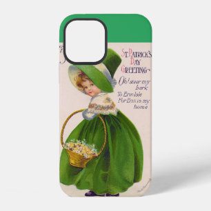 St. Patrick's Day Girl, Vintage iPhone 12 Hoesje