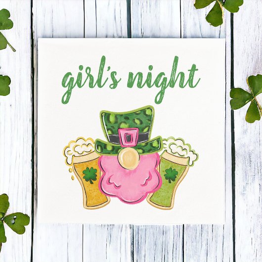 St Patrick's Day Girl's Night Servet