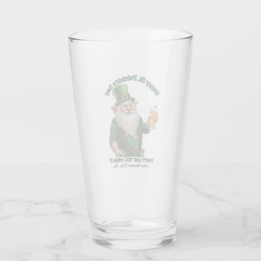 St. Patrick's Day Glas (Achterkant)