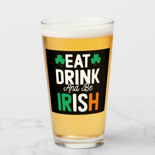 St Patrick's Day Glass Glas (Voorkant gevuld)