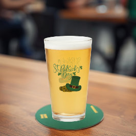 St. Patrick's Day glazen beker
