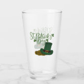 St. Patrick's Day glazen beker (Achterkant)