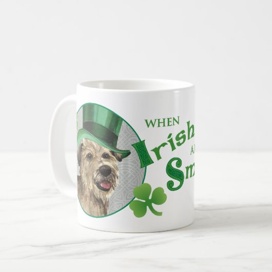 St. Patrick's Day Glen of Imal Terrier Koffiemok (Voorkant links)