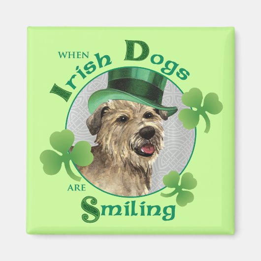 St. Patrick's Day Glen of Imal Terrier Magneet (Voorkant)