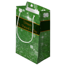 St. Patrick's Day Glitter Shamrock Klein Cadeauzakje