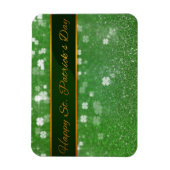 St. Patrick's Day Glitter Shamrock Magneet (Verticaal)