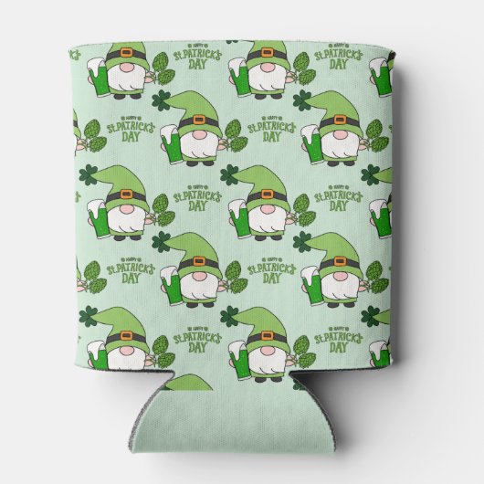 St. Patrick's Day Gnome Beer Koelbox Blikjeskoeler (Achterkant)