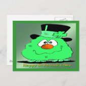 St Patrick's Day Gnome Briefkaart (Voorkant / Achterkant)