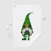 St Patrick's Day Gnome Golfhanddoek (Insitu)