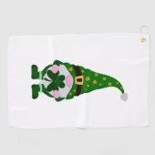 St Patrick's Day Gnome Golfhanddoek (Horizontaal)