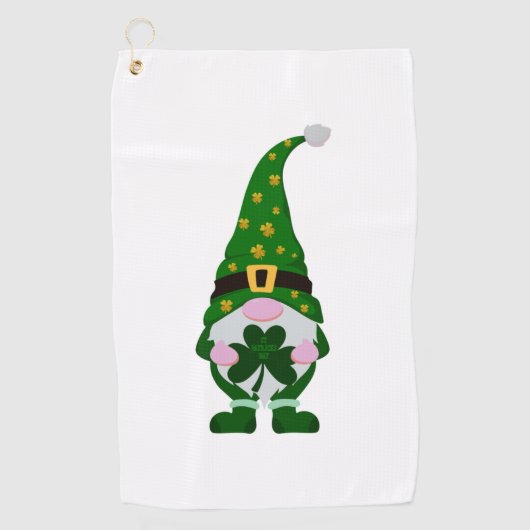 St Patrick's Day Gnome Golfhanddoek (Voorkant)