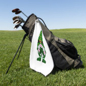 St Patrick's Day Gnome Golfhanddoek (Groen)