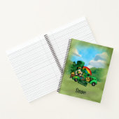 St. Patrick's Day Gnome in een vrachtwagen Notitieboek (Binnen)
