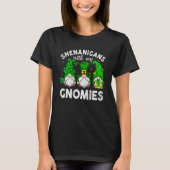 St Patricks Day Gnome Let Shenanigans Begin Shamro T-shirt (Voorkant)