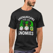 St Patricks Day Gnome Let Shenanigans Begin Shamro T-shirt (Voorkant)