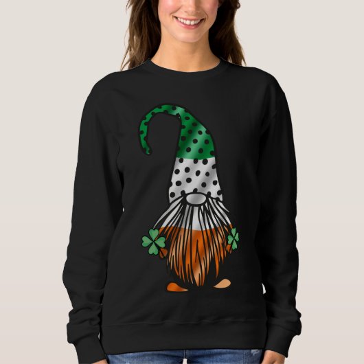 St Patrick's Day Gnome Long Legged Gnomes Irish Gr Trui (Voorkant)