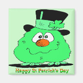 St Patrick's Day Gnome Magneet (Voorkant)