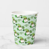 St. Patrick's Day Gnome Paper Cup Papieren Bekers (Achterkant)