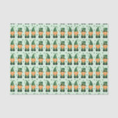 St Patricks Day Gnome Pattern Tissuepapier (Voorkant)
