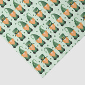 St Patricks Day Gnome Pattern Tissuepapier (Detail)