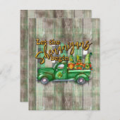 St. Patrick's Day Gnomen in Truck Shenanigans Feestdagenkaart (Voorkant / Achterkant)