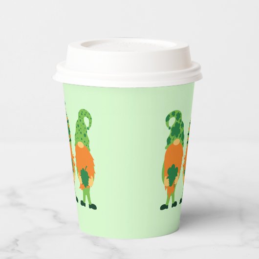 St. Patrick's Day Gnomes-59065 Papieren Bekers (Links)