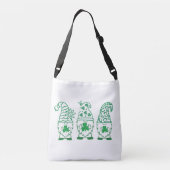 St. Patrick's Day Gnomes-60682 Crossbody Tas (Achterkant)