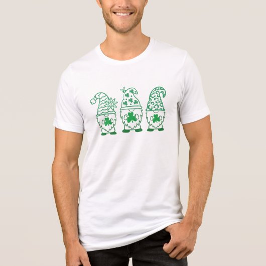 St. Patrick's Day Gnomes-60682 Tri-Blend Shirt (Voorkant)