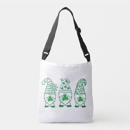 St. Patrick's Day Gnomes-67845 Crossbody Tas (Voorkant)