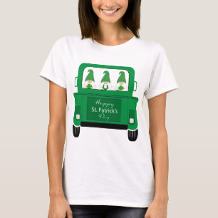 St. Patrick's Day Gnomes in Truck T-shirt