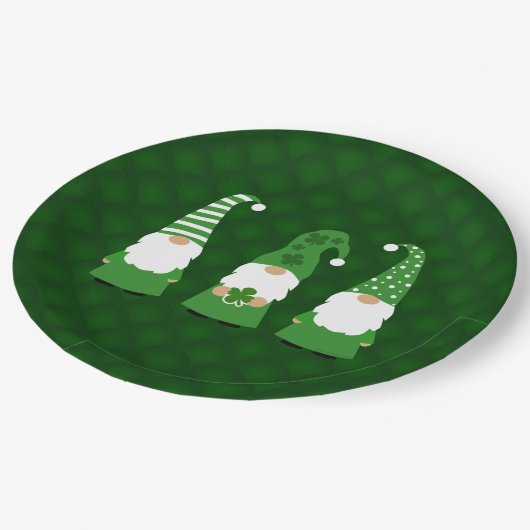 St Patricks Day Gnomes Papieren Bordje (Gekanteld)