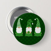 St Patricks Day Gnomes Ronde Button 7,6 Cm (Voorkant /achterkant)