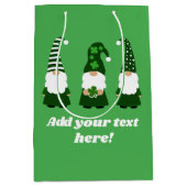 St Patricks Day Gnomes Schattig Gepersonaliseerd Medium Cadeauzakje (Voorkant)