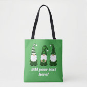 St Patricks Day Gnomes Schattig Gepersonaliseerd Tote Bag (Voorkant)