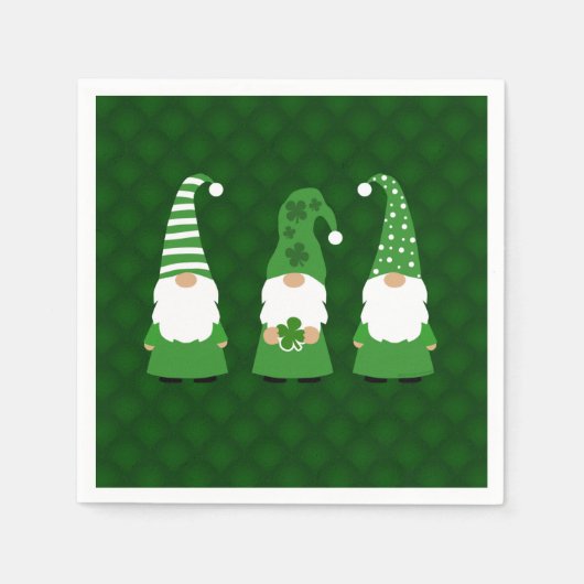 St Patricks Day Gnomes Servet (Voorkant)