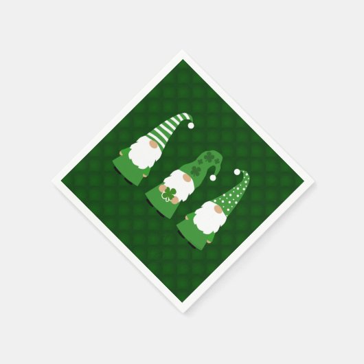 St Patricks Day Gnomes Servet (Hoek)