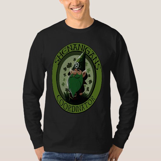 St Patrick's Day Gnomes Shenanigans Coordinator Ir T-shirt (Voorkant)