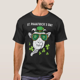 St Patricks Day Goat Head Saint Pattys Farmer Mann T-shirt