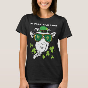 St Patricks Day Goat Head Saint Pattys Farmer Mann T-shirt