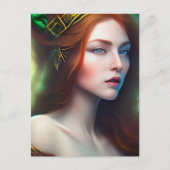St. Patricks Day Goddess Woman Briefkaart (Voorkant)