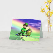 St. Patrick's Day Gold Fever Kaart (Gele Bloem)