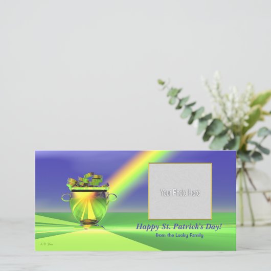 St. Patrick's Day Gold Pot of Gold (Staand voorkant)