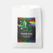 St. Patrick's Day Gold Rainbow Clover Baby shower Bedankzakje (Voorkant)