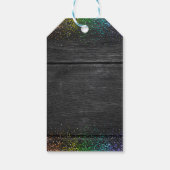 St. Patrick's Day Gold Rainbow Clover Baby shower Cadeaulabel (Achterkant)