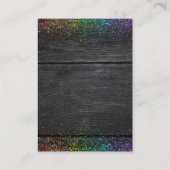 St. Patrick's Day Gold Rainbow Clover Baby shower Informatiekaartje (Achterkant)