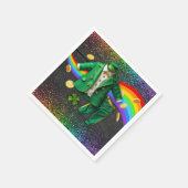 St. Patrick's Day Gold Rainbow Clover Baby shower Servet (Hoek)