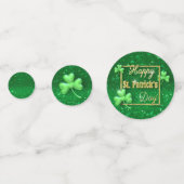 St. Patrick's Day Gold Shamrock Confetti (Voorkanten)